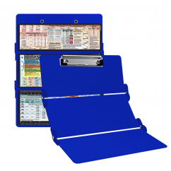 WhiteCoat Clipboard® Trifold - Blue Food Industry Edition